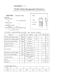 Datasheet 3DD13002 manufacturer Неопределенные